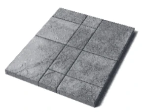 Тротуарная плитка Петра, 60 мм, Шунгит