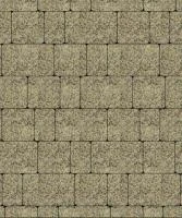 Тротуарная плитка Старый город, 60 мм, гранит, желтый с черным