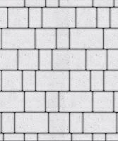 Тротуарная плитка Старый город, 40 мм, мрамор, белый