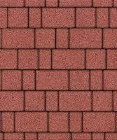 Тротуарная плитка Старый город, 80 мм, красный