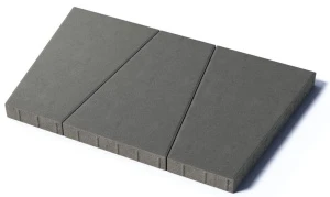 Тротуарная плитка Рутрум, 80 мм, серый