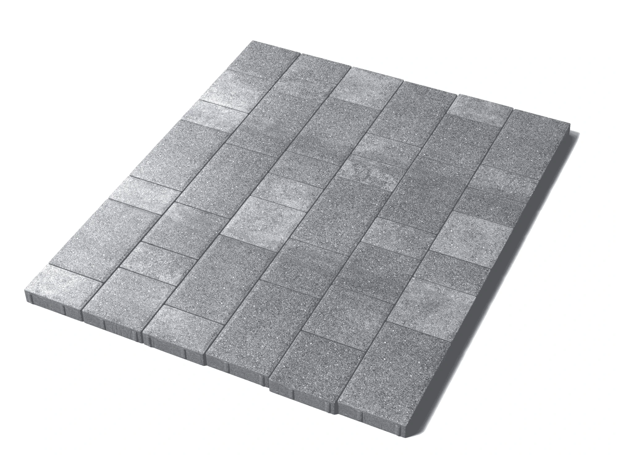 Тротуарная плитка Старый город, 40 мм, Шунгит