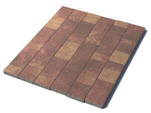 Тротуарная плитка Старый город, 40 мм, гранит, Осень