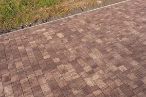 Купите тротуарную плитку Б.1.Фсм.6 гладкий листопад (бело-бежево-коричневый) Хаски