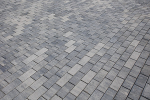 Купите тротуарную плитку Б.2.П.6 гладкий листопад (черный, белый) - Антрацит