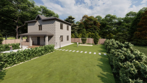 Облицовочный порядовочный вибропрессованный кирпич, Антрацит